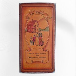 Antique Leather Photo Album With Photos Probably From 1970's/1980's 11.75" Tall